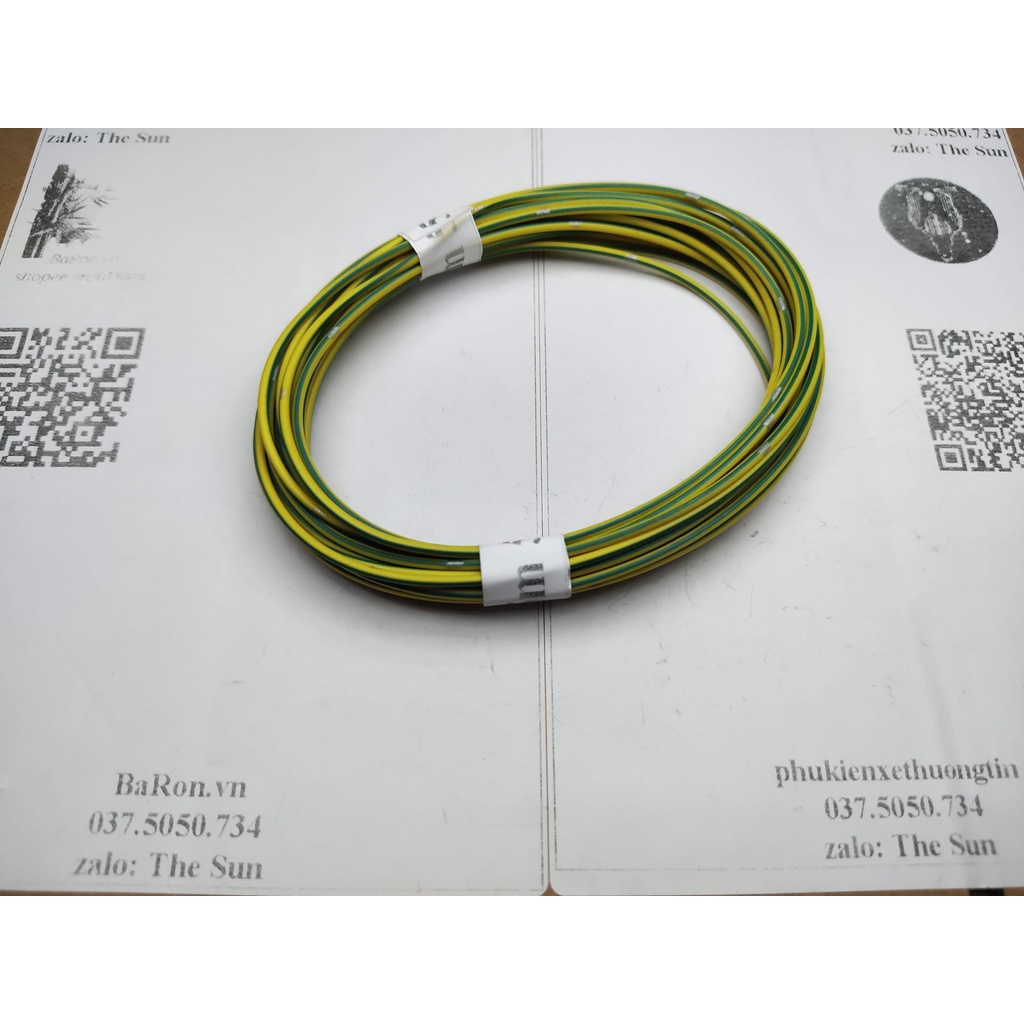 Dây điện lõi đồng tiết diện 0,75mm nhiều sợi, vỏ chống cháy