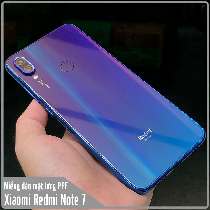 Miếng dán PPF 7 màu cho Xiaomi Redmi Note 7 chống trầy mặt lưng