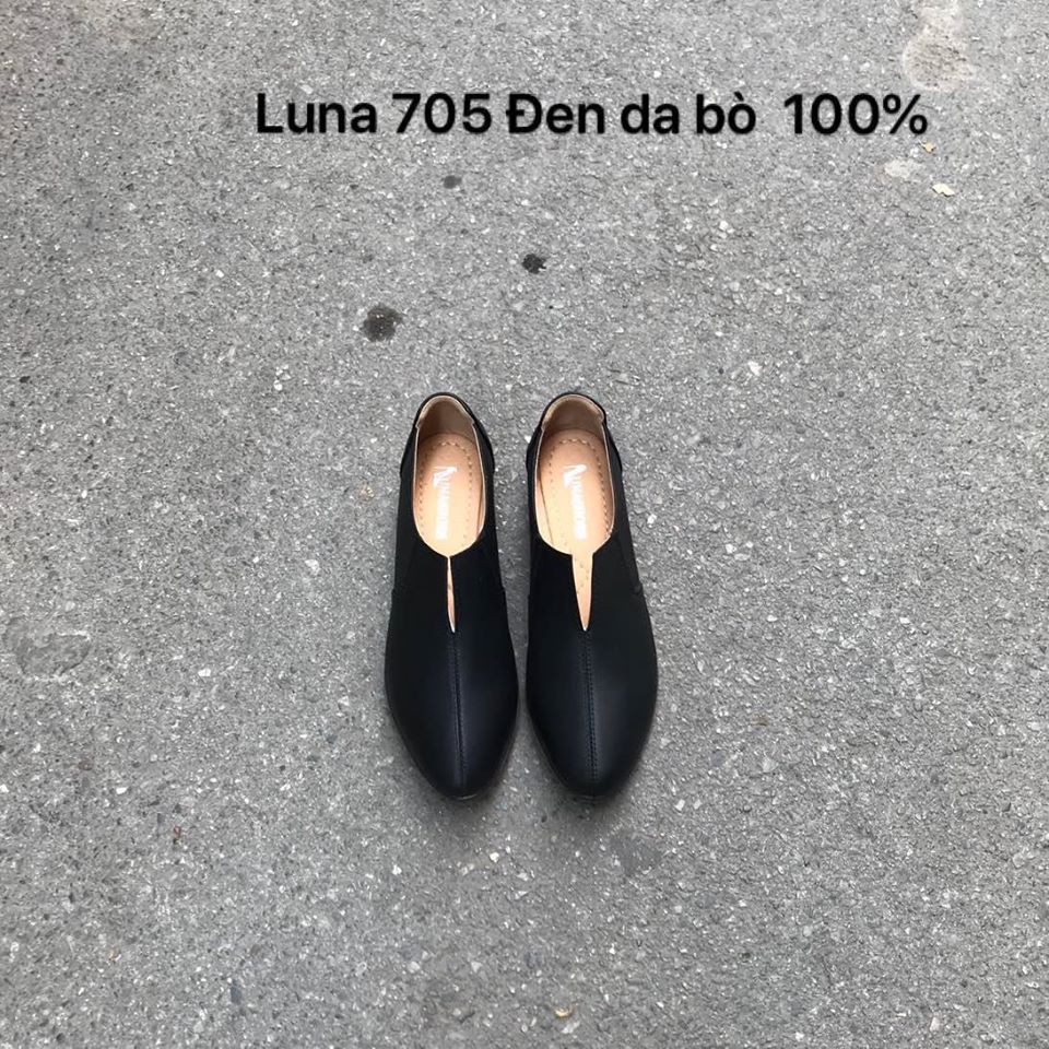 Giày da bò slipon 705 da bò bảo hành 24 tháng bong nổ 1 đổi 1