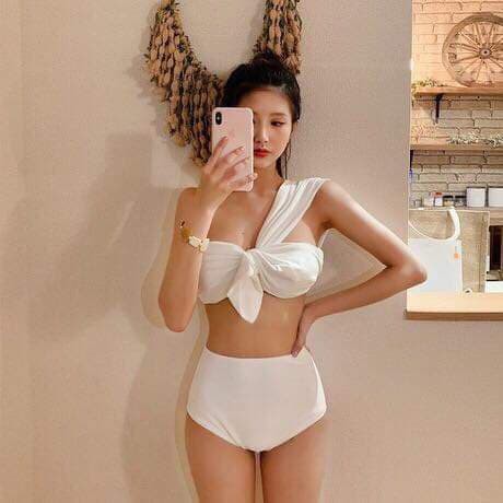 Bikini Áo Tắm 2 Mảnh Nơ Chéo Vạt Vai Sang Chảnh