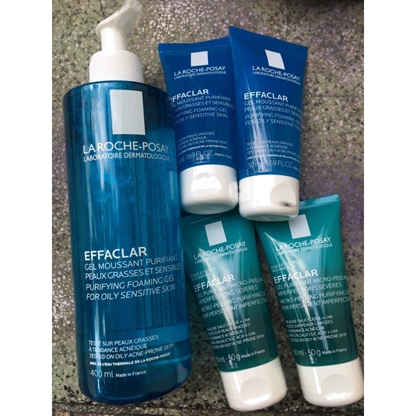 Sữa rửa mặt Laroche Posay Effaclar Gel cho da dầu mụn 50ml.