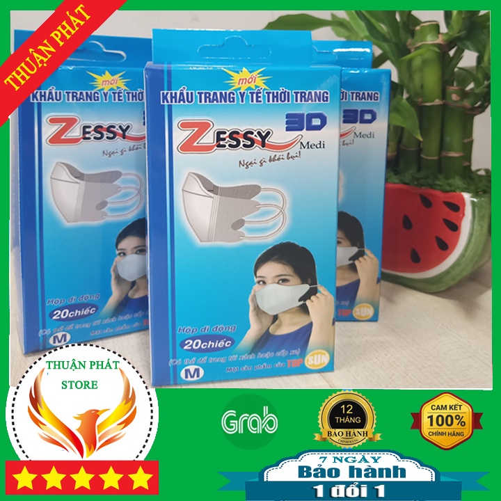 Khẩu trang 3d ZESSY - Khẩu trang y tế giấy lọc kháng khuẩn thời trang dành cho trẻ em và người lớn