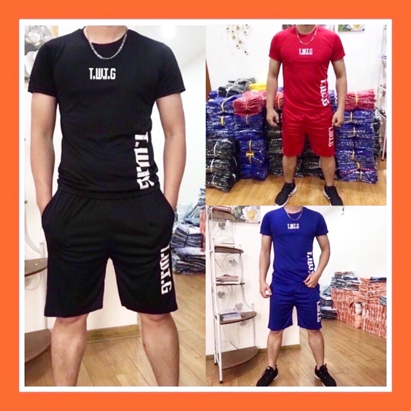 [ Bộ Hè- Cực Mát ] Bộ thể thao nam T.W.T.G chất đẹp