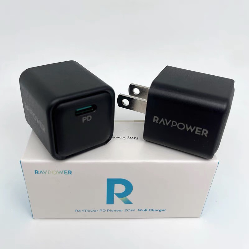 Củ Sạc RAVPower 20W 1 Cổng Type C Super Nano PD/PPS/QC  Mã RP- PC150 Siêu nhỏ gọn Sạc nhanh IP 11 12 13 Pro Max