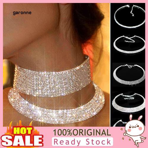 Vòng cổ choker đính đá phong cách sang trọng thanh lịch dành cho nữ