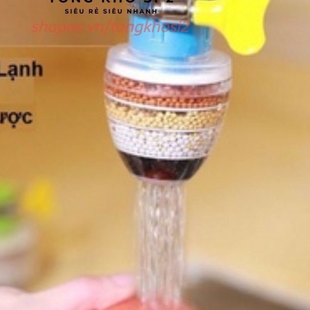 (Bán Buôn Sỉ) Đầu Lọc Nước Trực Tiếp Tại Vòi 6 Tầng Lọc T2