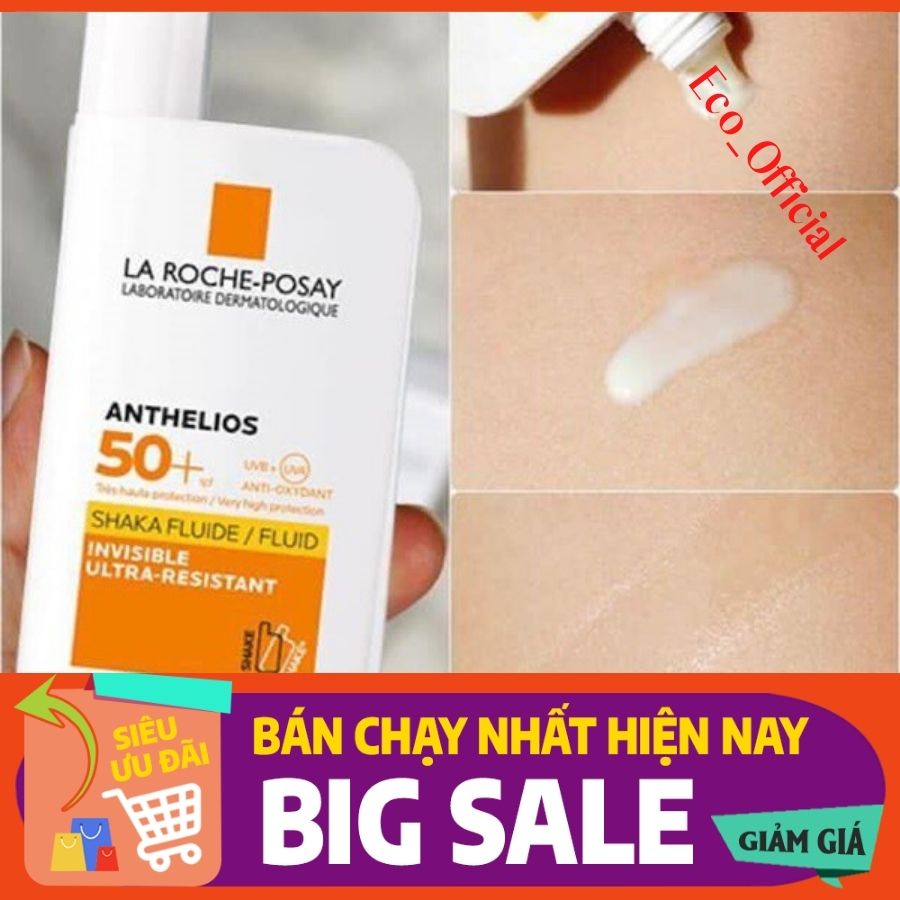 [ Hot Sale!!! Kem Chống Nắng La Roche Posay Anthelios Shaka Fluid Anti Shine Gel Cream 50ml