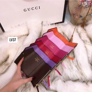 Ví ngắn đựng card da đẹp có nút