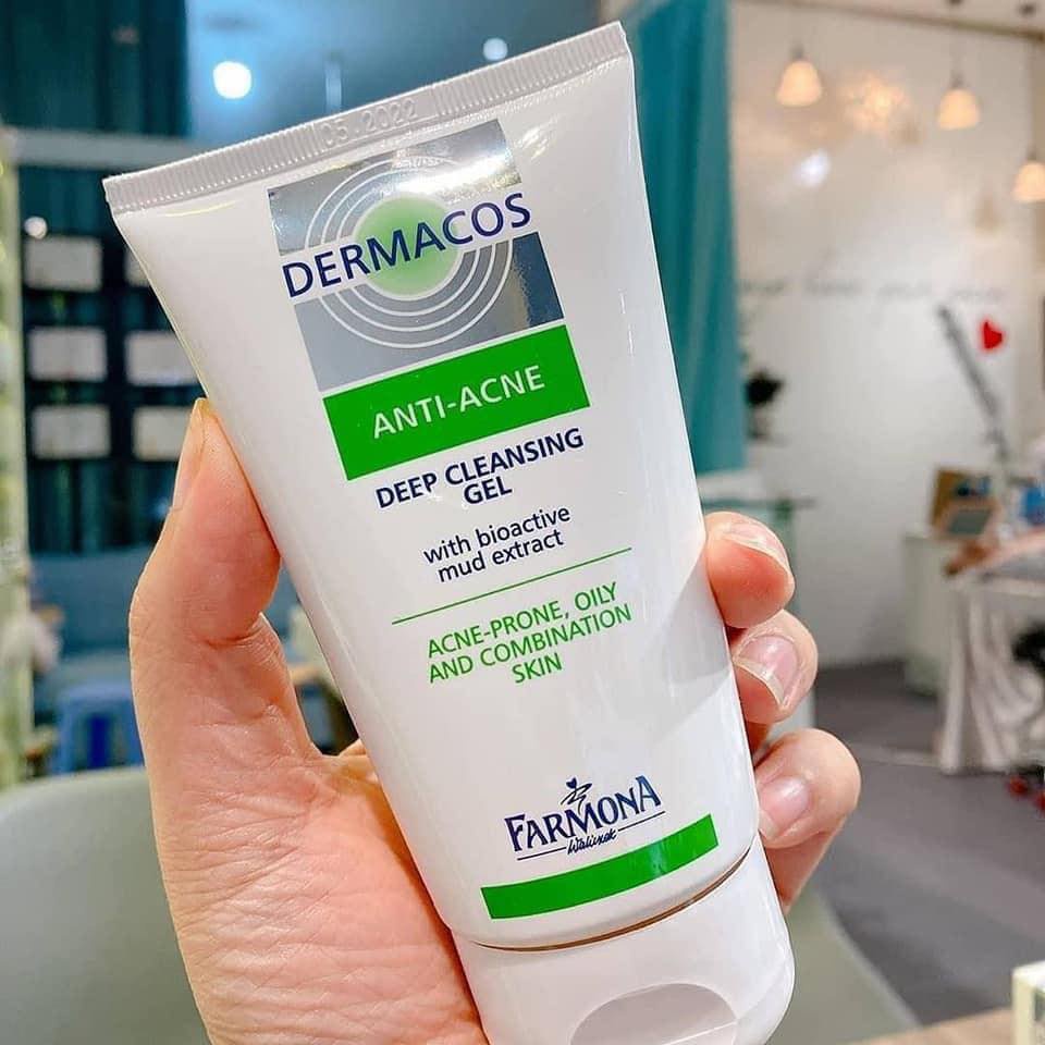 Gel Rửa Mặt Sạch Sâu, Ngừa Mụn Dermacos Anti-Acne Deep Cleansing Gel - 150ml