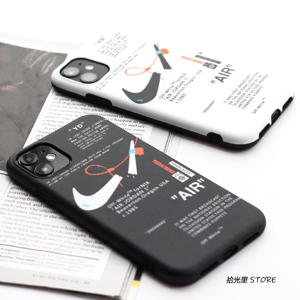 Ốp điện thoại mềm màu trắng đen thời trang đơn giản cho iPhone 11 Pro MAX i7 i8 plus XR XS MAX | BigBuy360 - bigbuy360.vn