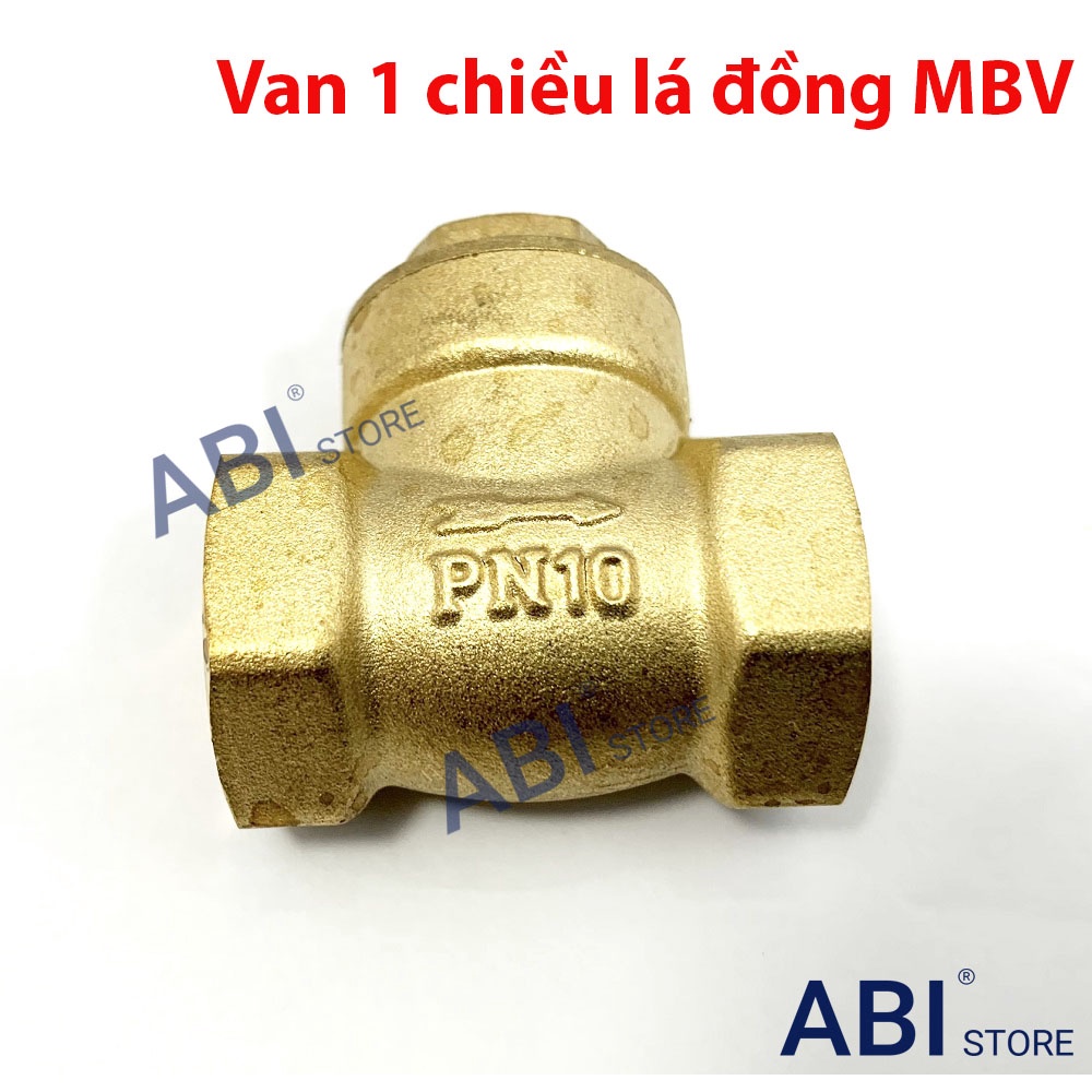 Van 1 chiều lá lật MBV dn15(1/2''), dn20(3/4'') đồng cao cấp