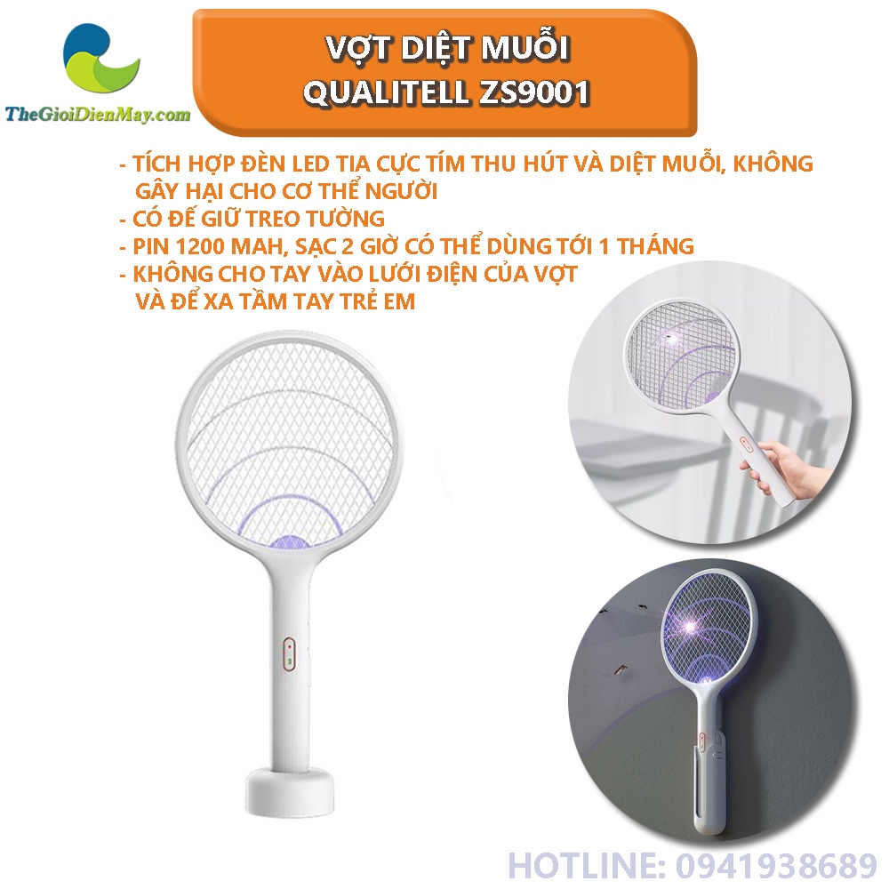Vợt diệt muỗi Qualitell ZS9001 - Shop thế giới điện máy