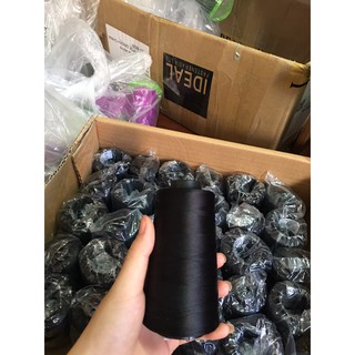 Chỉ tơ vắt sổ đen 150d cuộn 5000m hàng xịn