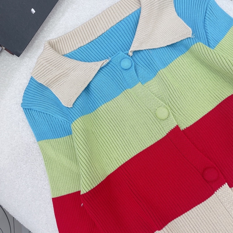 Áo Len Nữ Hàn Quốc VAYO Áo Len Tay Dài Nữ Cổ Bẻ Thời Trang Quảng Châu Dáng Ôm Kẻ Sọc Nhiều Màu Dưới 53kg | BigBuy360 - bigbuy360.vn