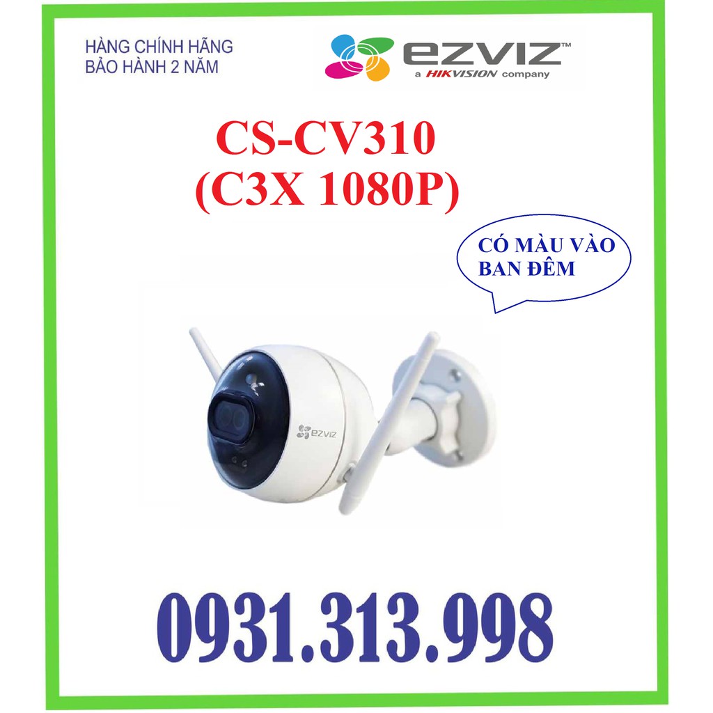 Camera EZVIZ CS-CV310 (C3X -1080P) -CÓ MÀU BAN ĐÊM