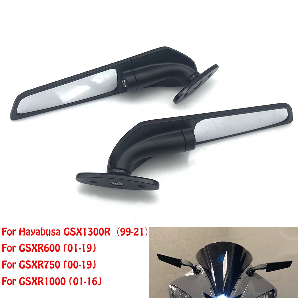 Xe Máy Có Thể Điều Chỉnh Xoay Gương Chiếu Hậu Sửa Đổi Cánh Gió Winglets Phụ Kiện Cho SUZUKI Hayabusa