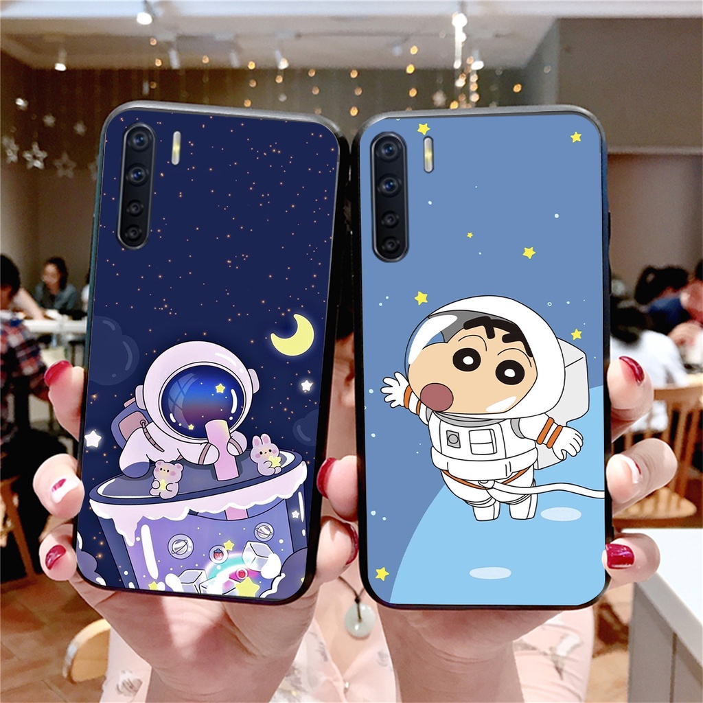 Ốp lưng Oppo A91 - Reno 3 ốp phi hành gia đẹp