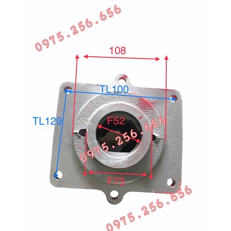 Vỏ hộp số dưới 173-6 lỗ trục nhỏ phụ tùng máy nông ngiệp phụ tùng Hùng Lỳ