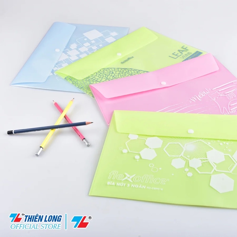 Bìa nút 3 ngăn Thiên Long Flexoffice FO-CBF018