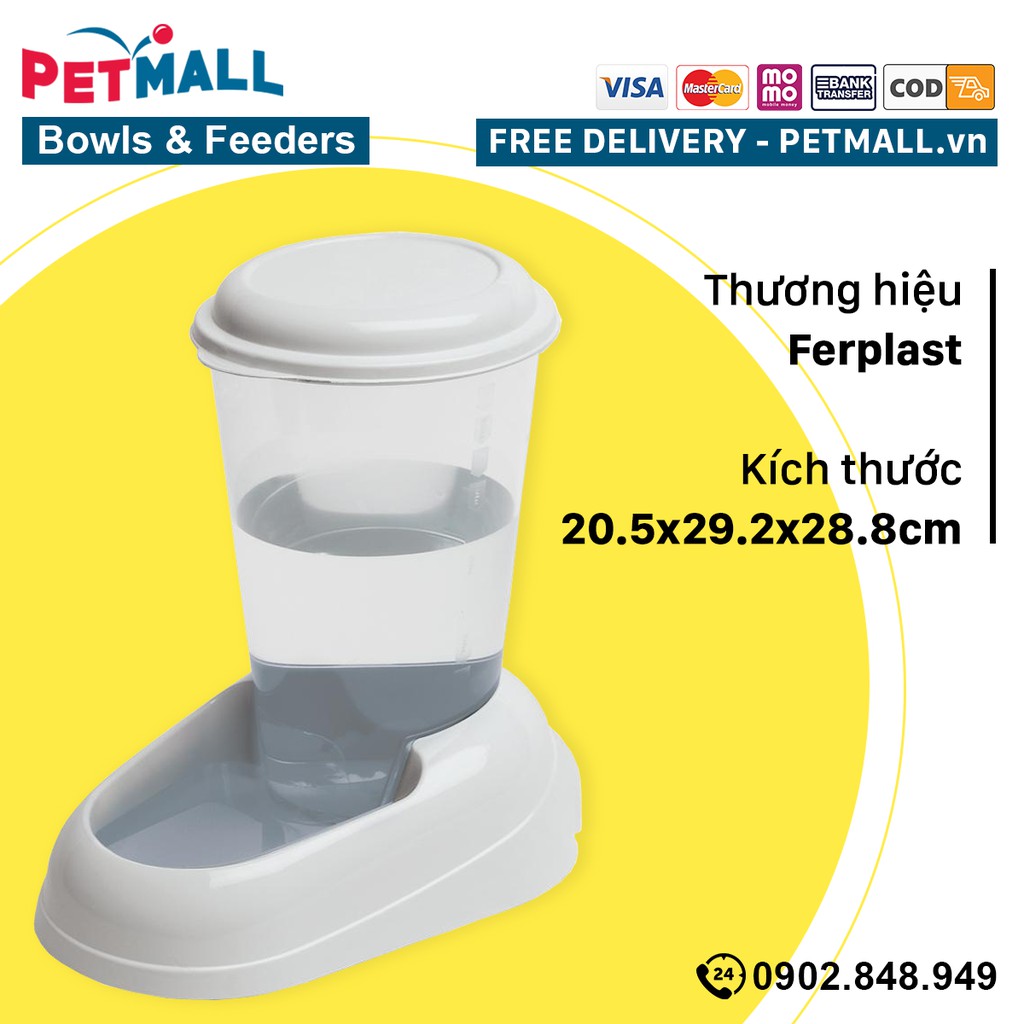 Khay nước tự động Ferplast Nadir Auto 3L Petmall