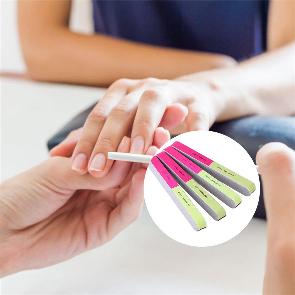 Dụng Cụ Đánh Bóng Móng Tay 7 Mặt Nhiều Màu Sắc Chuyên Nghiệp