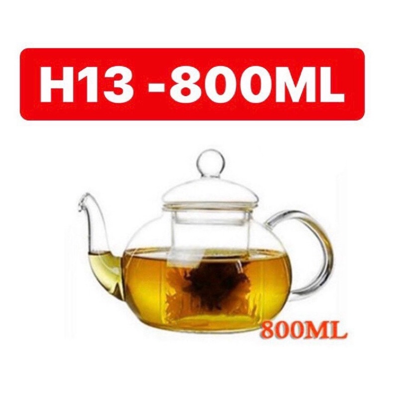 bình pha trà,ấm lọc trà thủy tinh có lõi lọc inox 304 chịu nhiệt 400*cao cấp 3 cỡ