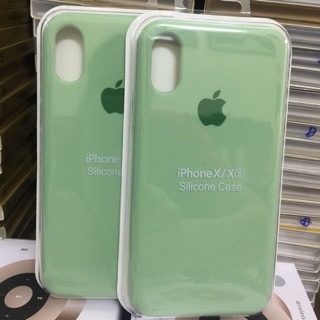 Ốp chống bẩn xanh matcha bo kín iphone X/XS