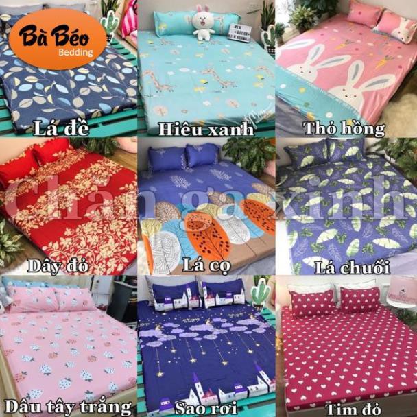 Bộ ga kèm đôi vỏ gối poly cotton siêu ngộ nghĩnh m6 hoặc m8