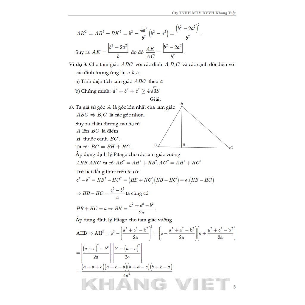 Sách - Các Chuyên Đề Bồi Dưỡng Học Sinh Giỏi Hình Học 9.