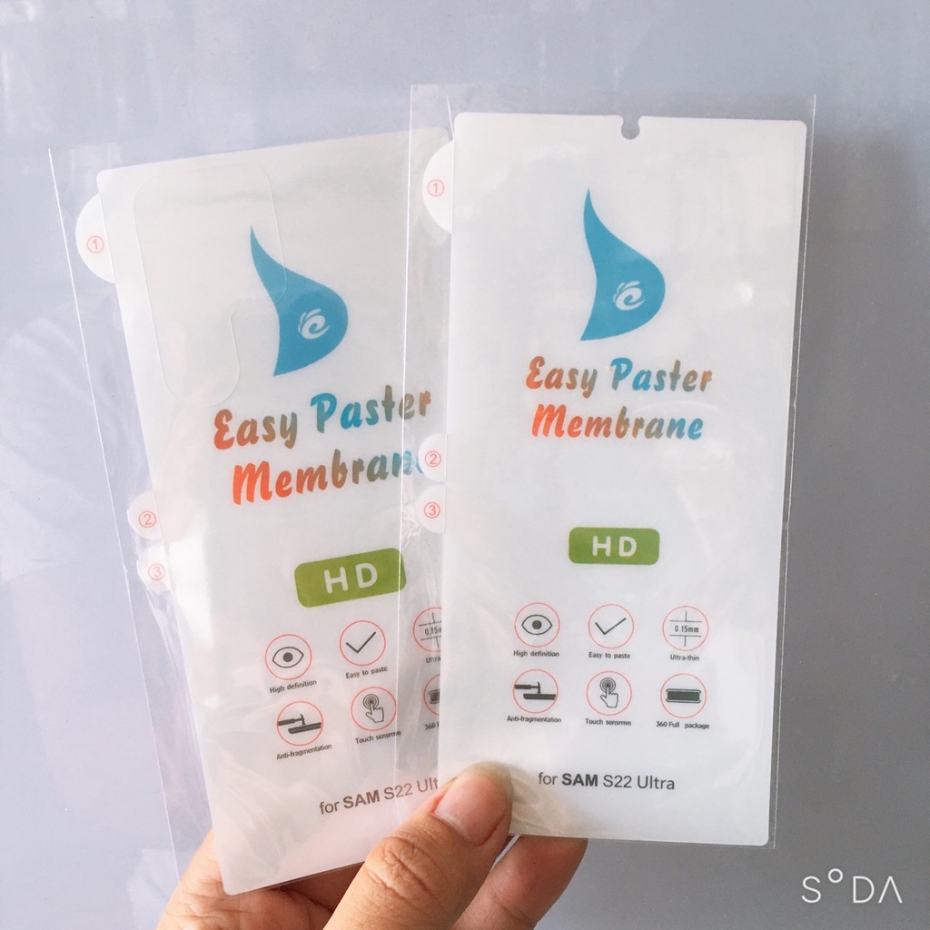 Miếng dán PPF full mặt trước,mặt sau dành cho Samsung S23/S23Plus/S23 Ultra/S22/ S22 Plus/ S22 Ultra