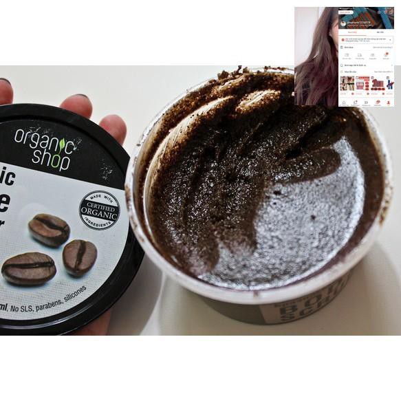 Kem Tẩy Tế Bào Chết Toàn Thân Nga Organic Shop Coffe & Sugar Body Scrub - 250ml