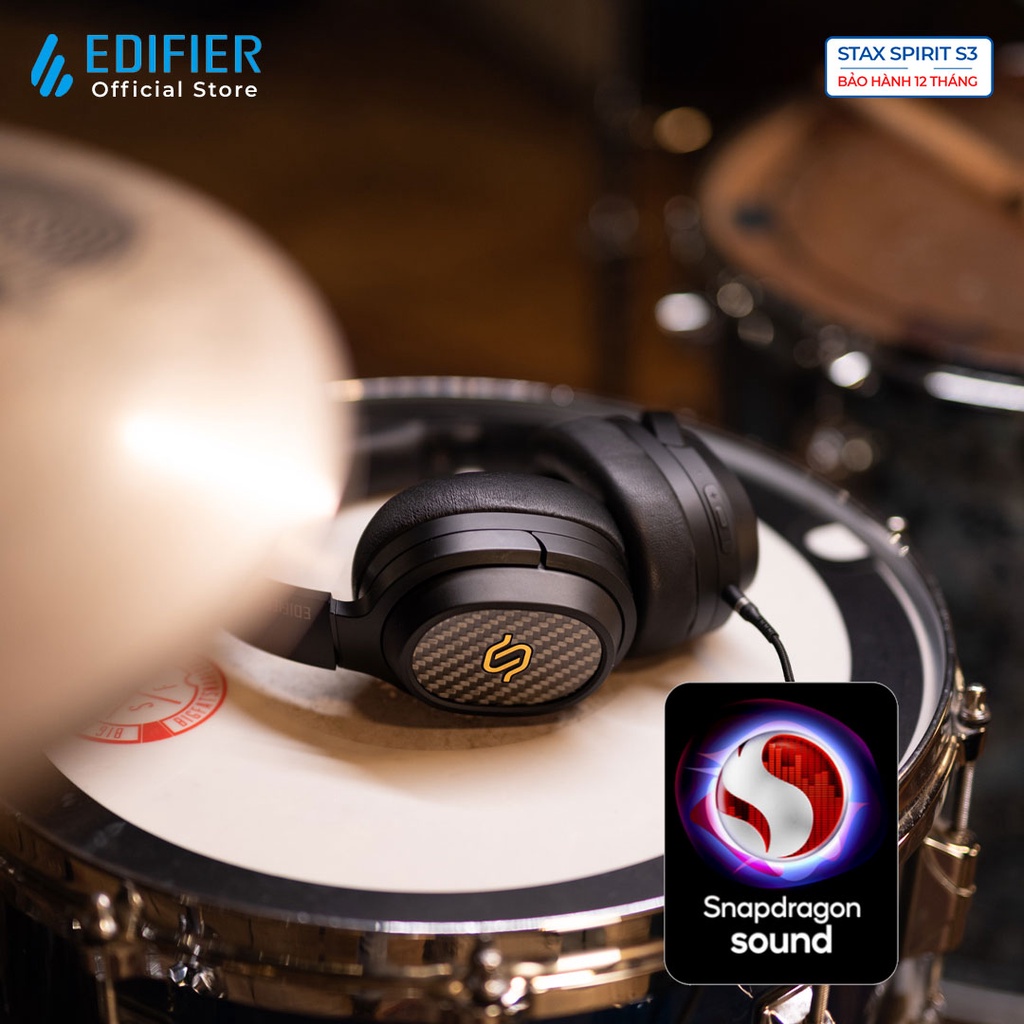 Tai nghe Bluetooth 5.2 EDIFIER S3 STAX SPIRIT Chụp tai Planar Magnetic Snapdragon Sound Hires Audio Hàng chính hãng