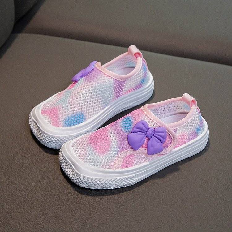 Giày Sneaker Phối Lưới Thoáng Khí Thời Trang Mùa Hè 2022 Cho Bé