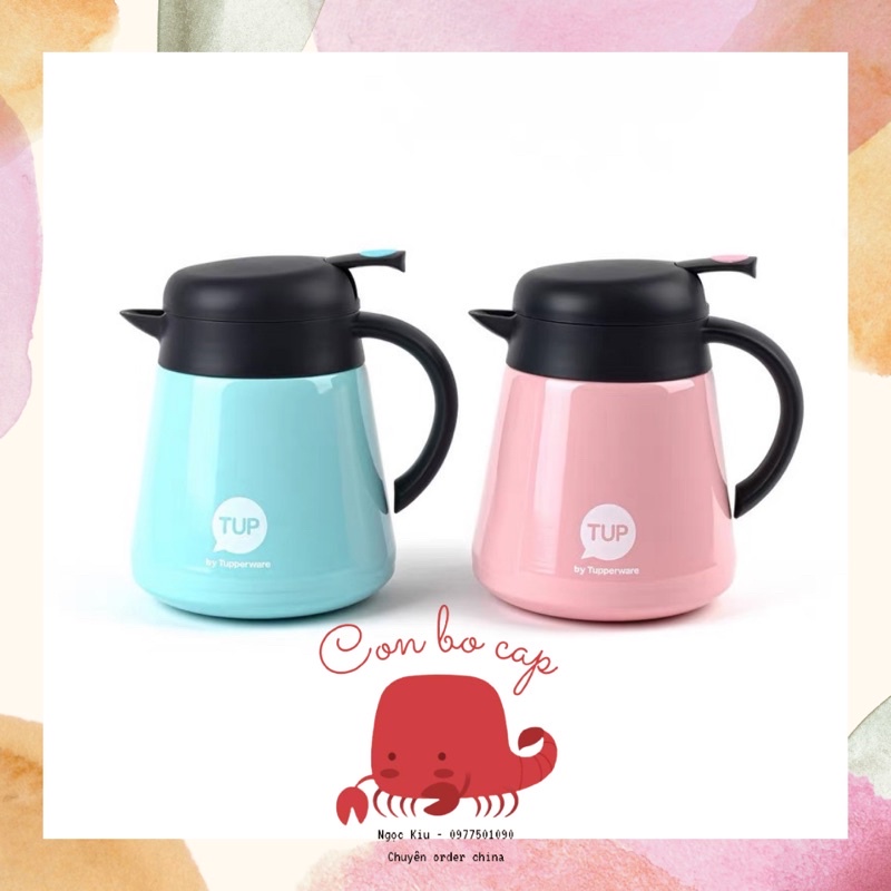Ấm Giữ Nhiệt Thermal Pot Tupperware - Bình Trữ Nước Nóng Lạnh 800Ml Phù Hợp Văn Phòng Gia Đình