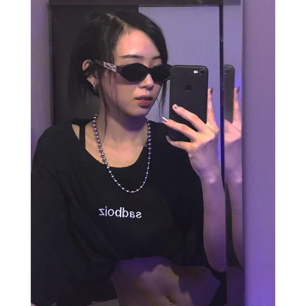 Áo thun trơn tay lỡ Sad Boiz Sad Boy phông Unisex form rộng oversize Ulzzang - Gin Store