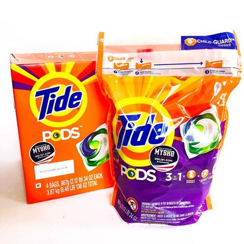 Viên Giặt Xả Quần Áo Tide Pods 3in1 42 Viên - Mỹ