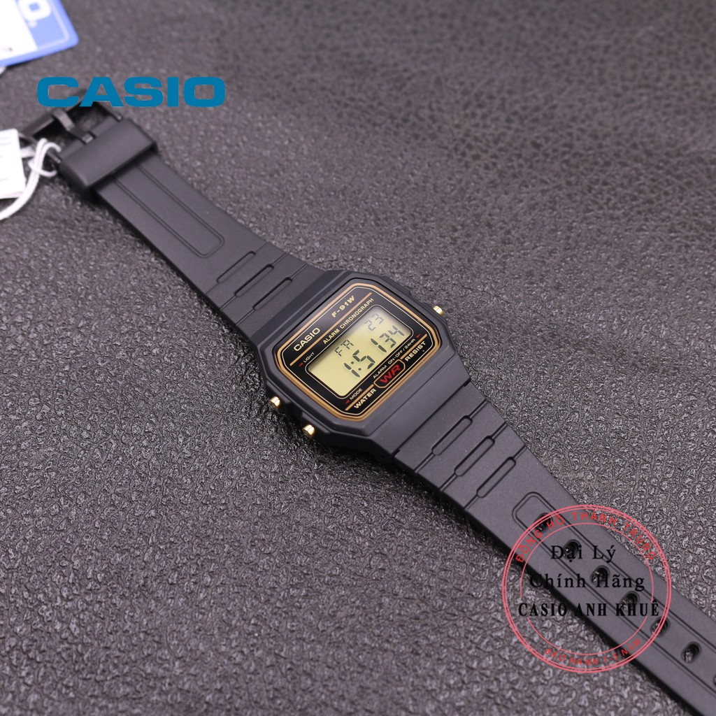 Đồng hồ nam Casio F-91WG-9QDF dây nhựa