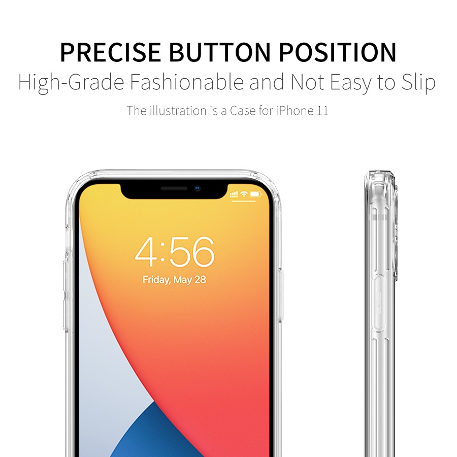 Ốp lưng JURSUE silicon mềm viền vuông chống sốc cho iPhone 13 12 11 Pro Max SE 2020 X XR XS ip 8 7 6 6S Plus Y152