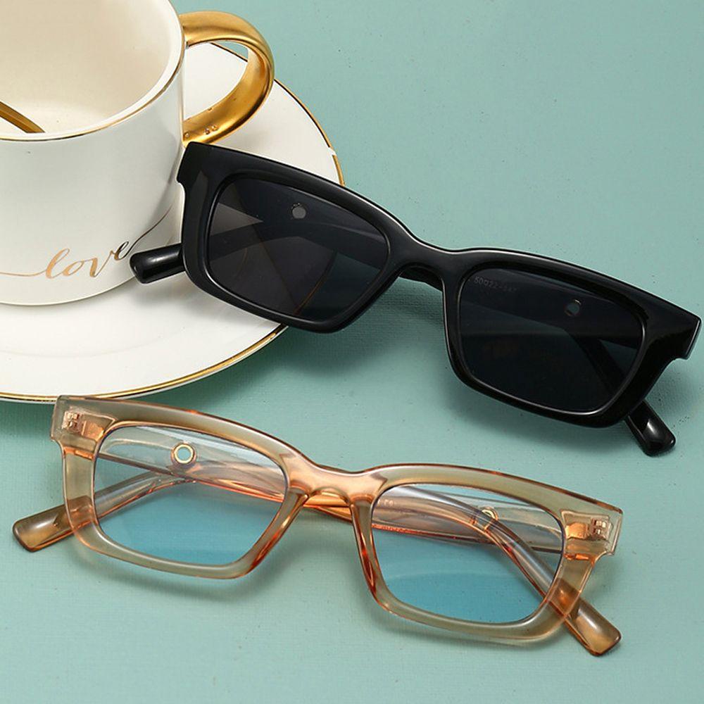 Kính Mát Gọng Vuông Họa Tiết Da Báo Phong Cách Hàn Quốc Dành Cho Nữ