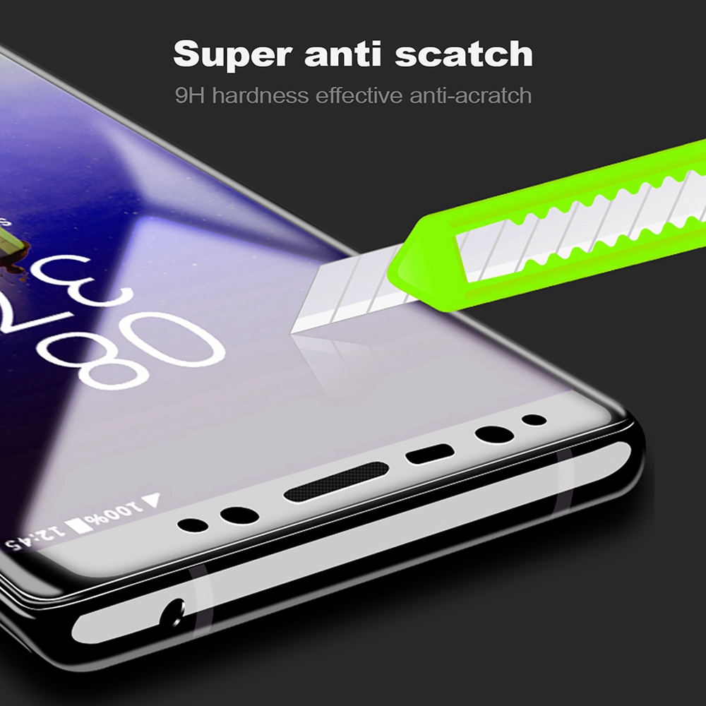 Kính cường lực cong 3D bảo vệ màn hình chống trầy xước cho Samsung Galaxy S8 Plus