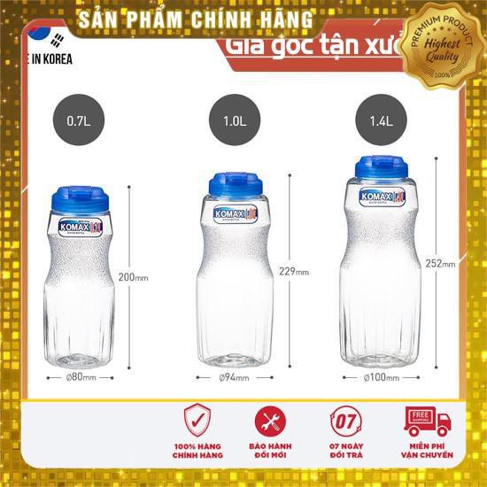 Bình nước nhựa Hàn Quốc KOMAX nhiều size