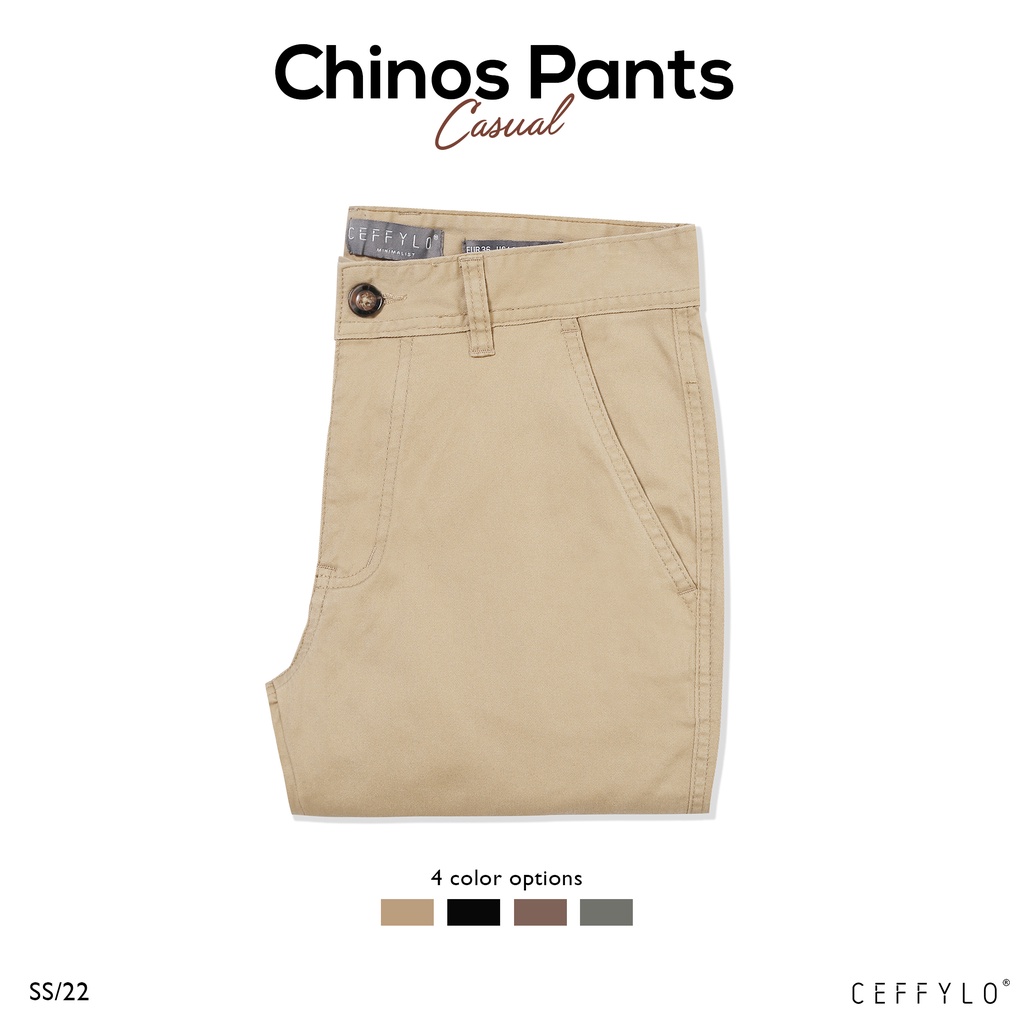 Quần Khaki Trơn Camel Nam Cao Cấp Công Sở, Dáng Basic Phong Cách Trẻ Trung - CHINOS BASIC CEFFYLO