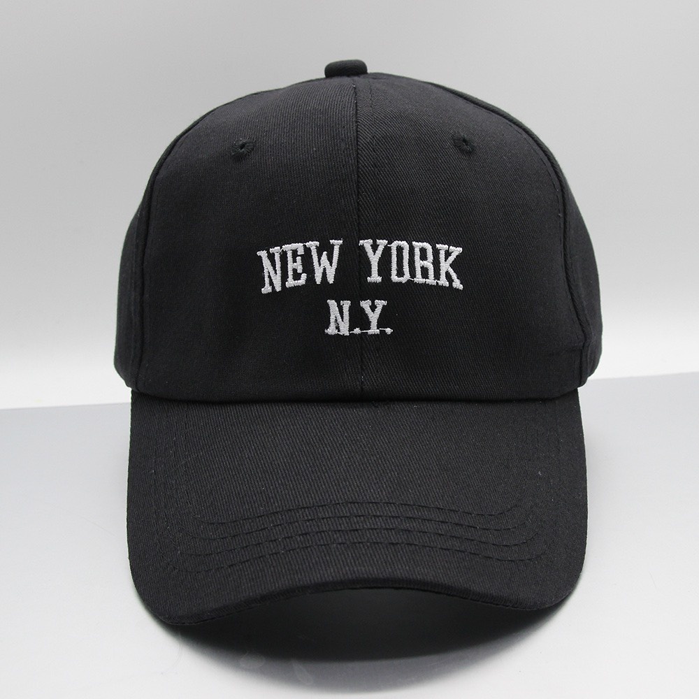 Mũ Lưỡi Trai Cotton Thêu Chữ Newyork Ny Thời Trang Dành Cho Nam Và Nữ