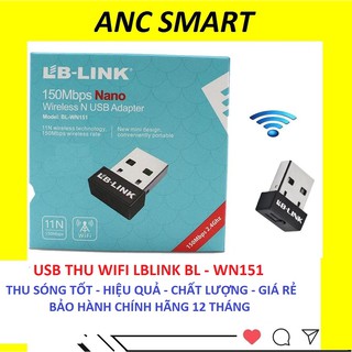 USB Wifi USB thu wifi LB-LINK BL-WN151 tốc độ 150Mb giá rẻ Thiết Bị Thu, Thiết bị bắt sóng wifi