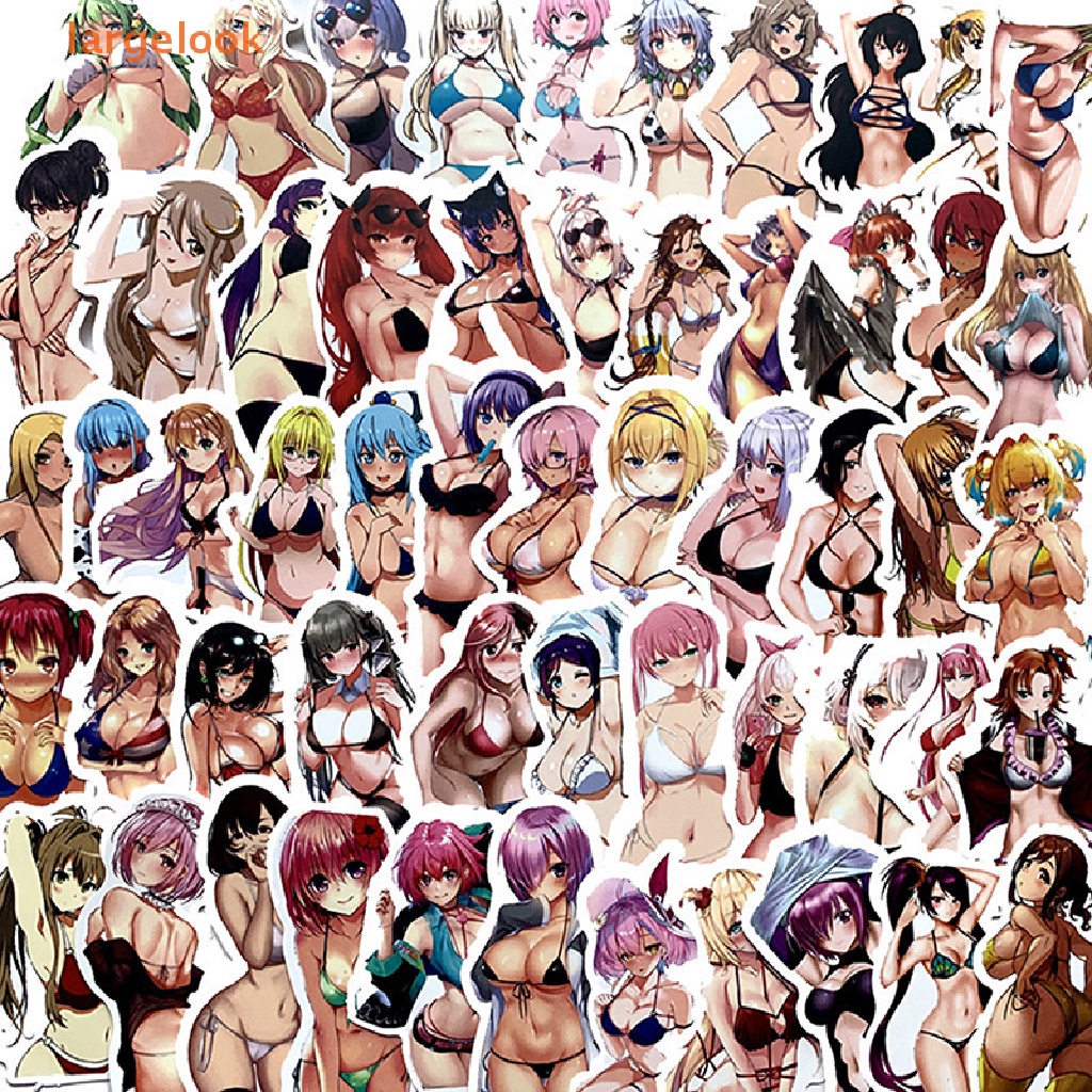 Bộ 100 Miếng Dán Hoạt Hình Người Đẹp Hentai Waifu Graffiti Trang Trí Vali / Điện Thoại / Laptop DIY