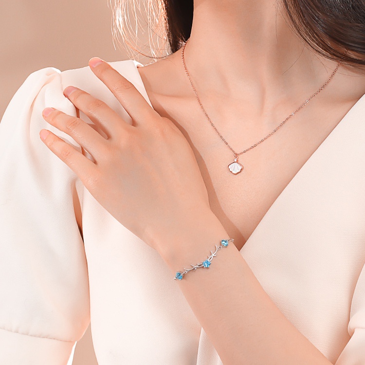 Lắc Tay Bạc Nữ- Vòng tay YiLu Sừng Hươu Mùa Thu - trang trọng, lịch thiệp, phong cách