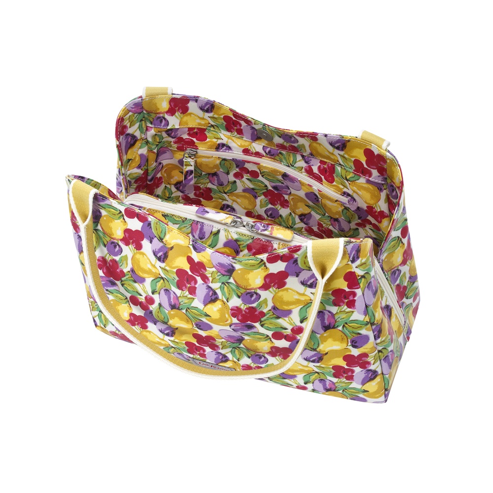 Cath Kidston - Túi đeo vai Hobo Shoulder Bag Small Painted Fruit - 1002096 - Warm Cream