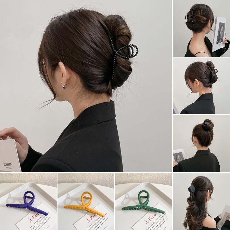 Kẹp Tóc Kim Loại Nhiều Màu Sắc Hình Cá Mập Phong Cách Retro Hàn Quốc