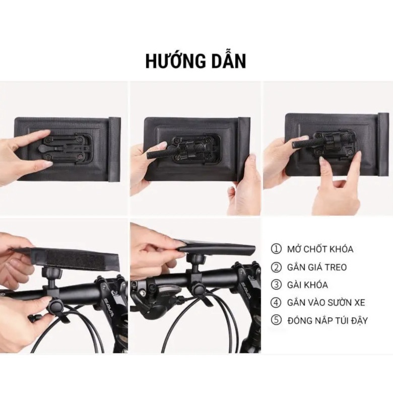 Túi đựng điện thoại chống nước gắn xe đạp Wheel Up