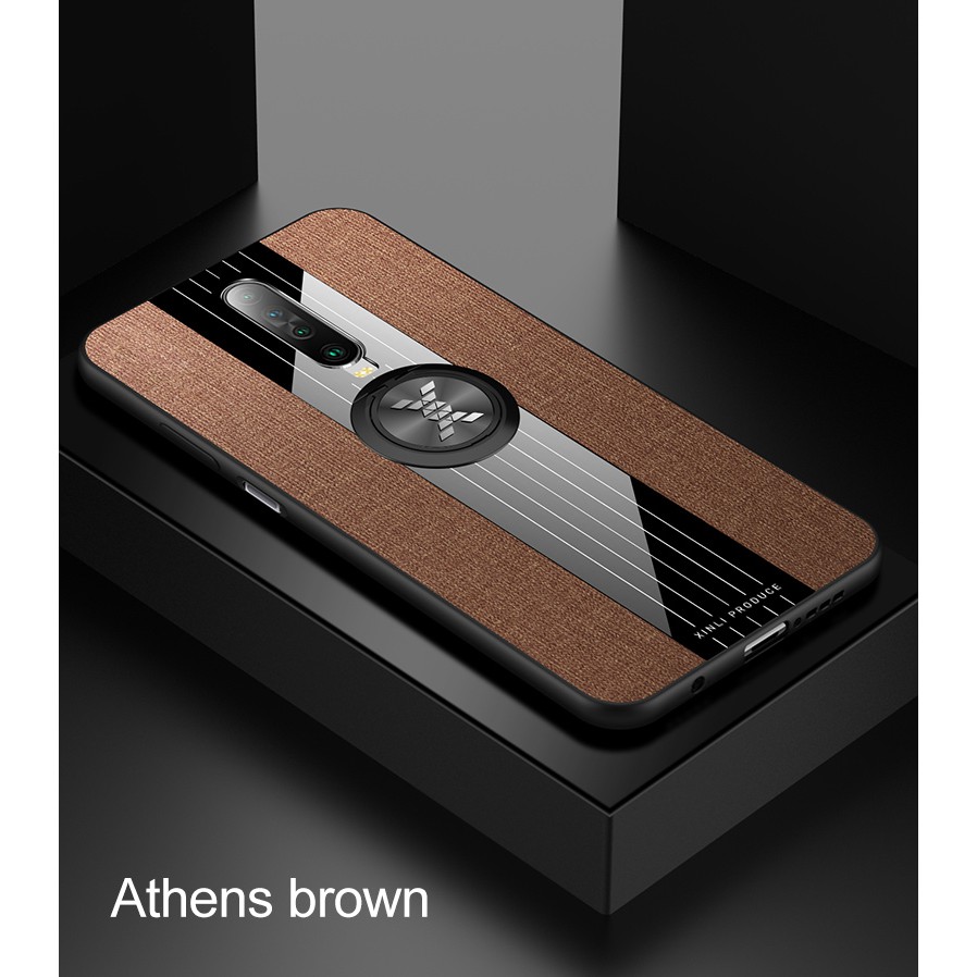 Ốp lưng bằng sợi vải cứng có đế đỡ vòng khuyên cho Xiaomi Redmi K30i Pro 5G K20 Pro Redmi K40 Gaming K40/K40 Pro